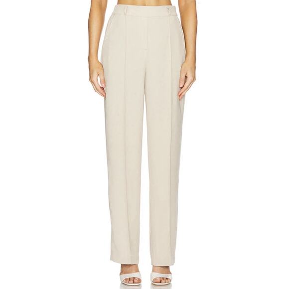 Spanx Carefree Crepe Trouser Pants Sz S Tahini Tan Career Work Office Capsule - Picture 1 of 14